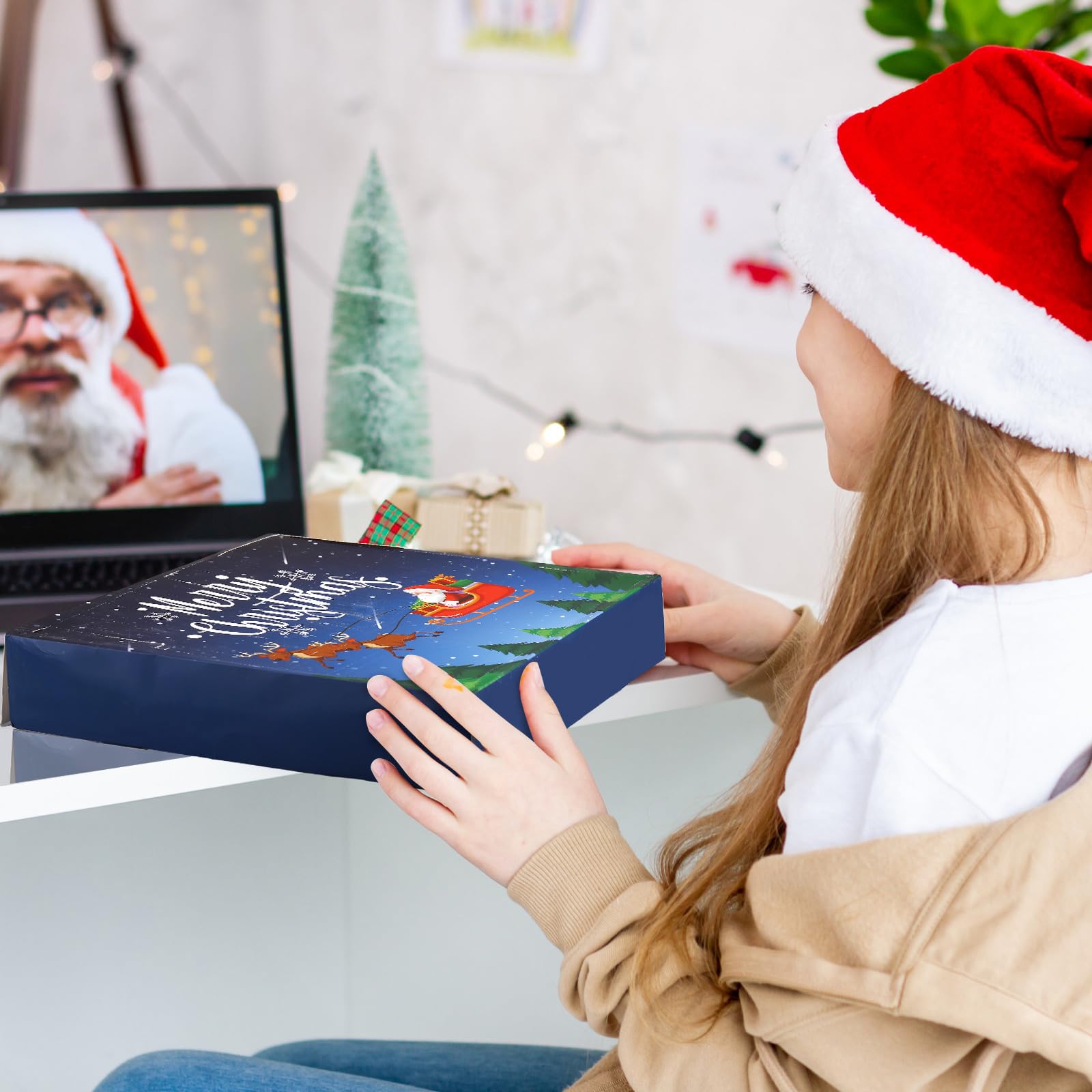 Roowest 2025 Craft Advent Calendar 24 Days Christmas Countdown Calendar 3D Unpainted Ceramic Figurines and DIY Wooden Art Crafts Painting Kit for Xmas Holiday Stocking Stuffers Party Favor Gifts - Medaid International