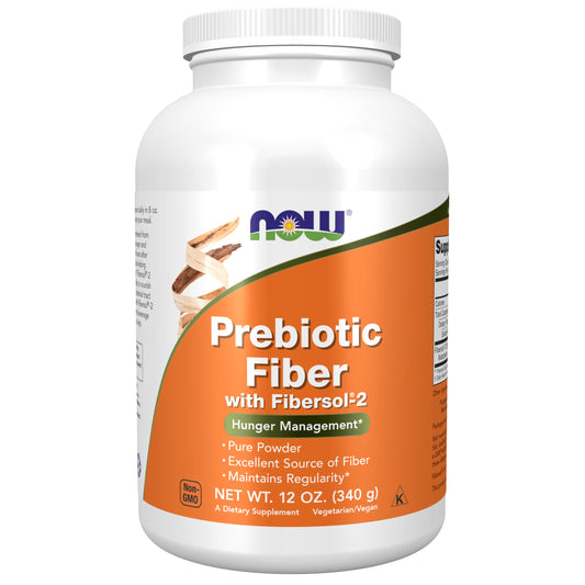 NOW Foods Supplements, Prebiotic Fiber with Fibersol-2, derived from Non-GMO corn, Powder, 12-Ounce - Medaid International