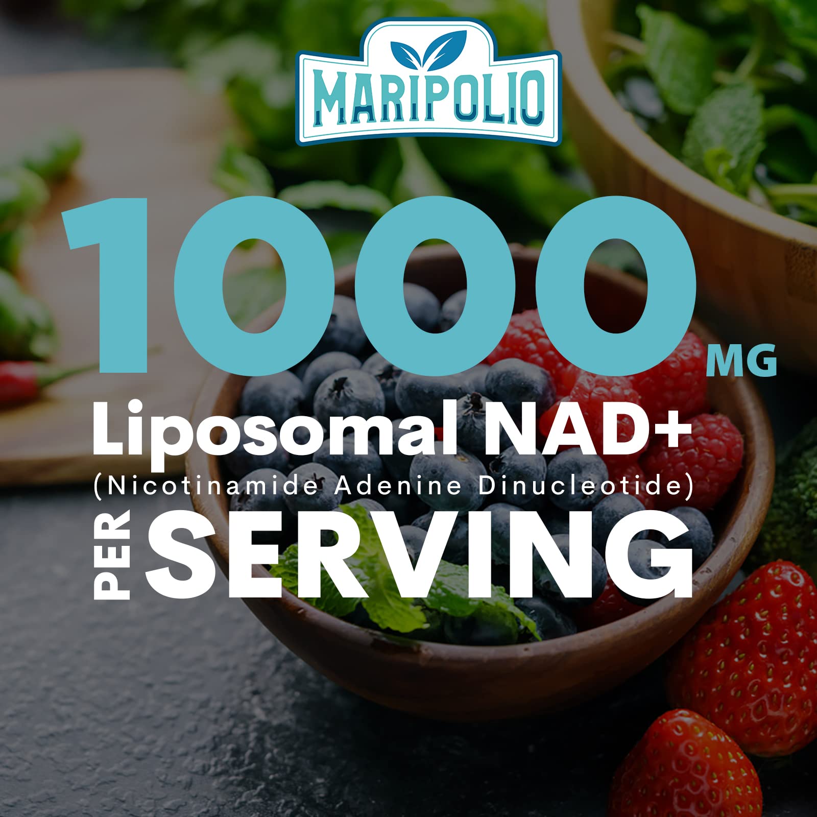 Liposomal NAD+ Supplement 1000 mg | Highest NAD Pontecy | Max Absorption | Pure NAD Supplement | Energy and DNA Repair, Aging Defense, Brain Function | 60 Softgels - Medaid International