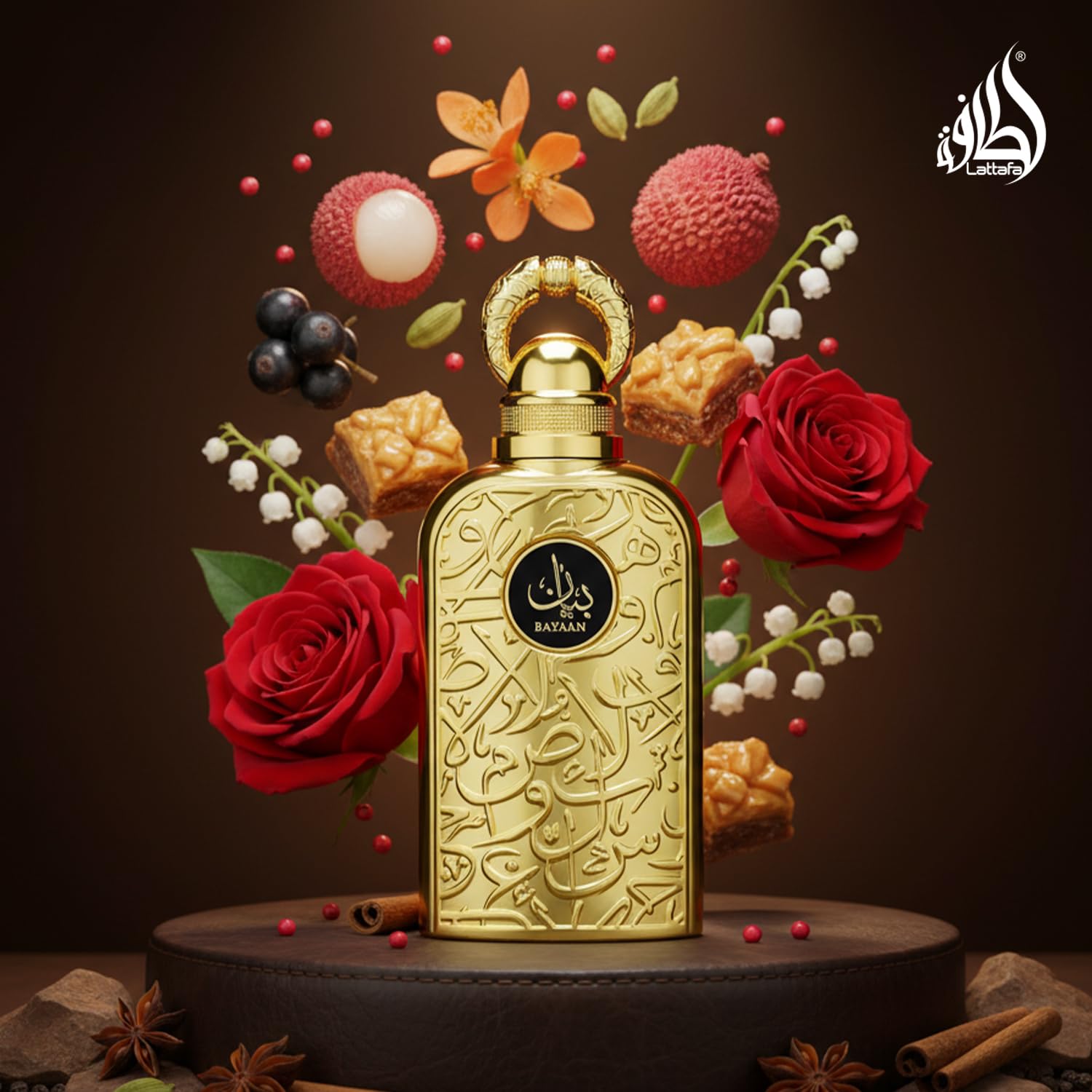 Lattafa Bayaan Eau de Parfum Spray for Women, 3.4 Ounce - Medaid International