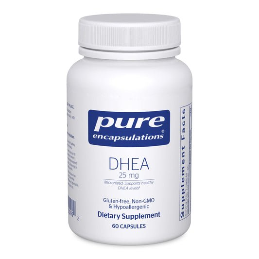 Pure Encapsulations DHEA 25 mg - Supplement for Immune Support, Hormone Balance, Metabolism Support, and Energy Levels* - with Micronized DHEA - 60 Capsules - Medaid International