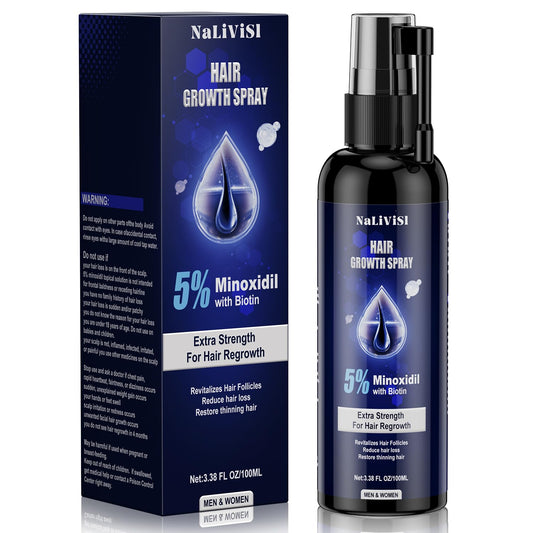 5% Minoxidil For Men And Women Hair Growth Spray - Hims Hair Regrowth Treatment For Stronger Thicker Longer Hair 2-3 Month Supply 100ml(3.38oz) - Medaid International