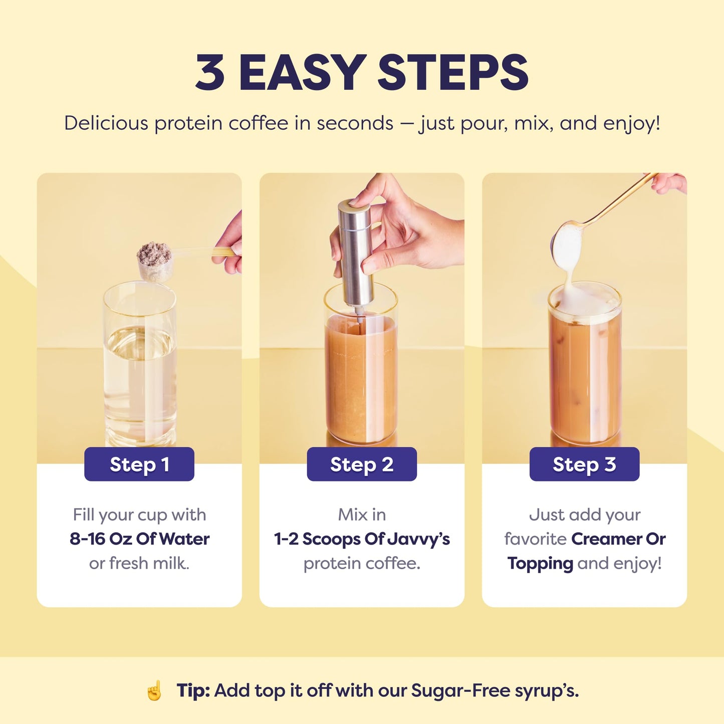 Original Protein Iced Coffee - Premium Whey Protein & Instant Iced Coffees - 100% Natural Cold Brew Coffee - Zero Artificial Flavors & Sweeteners, 80 mg Caffeine Per Serving, 0g of Sugar, 20 Servings - Medaid International