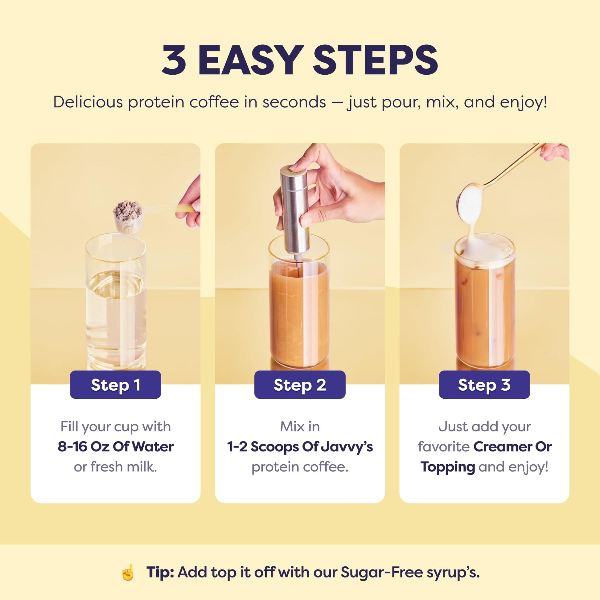 Original Protein Iced Coffee - Premium Whey Protein & Instant Iced Coffees - 100% Natural Cold Brew Coffee - Zero Artificial Flavors & Sweeteners, 80 mg Caffeine Per Serving, 0g of Sugar, 20 Servings - Medaid International