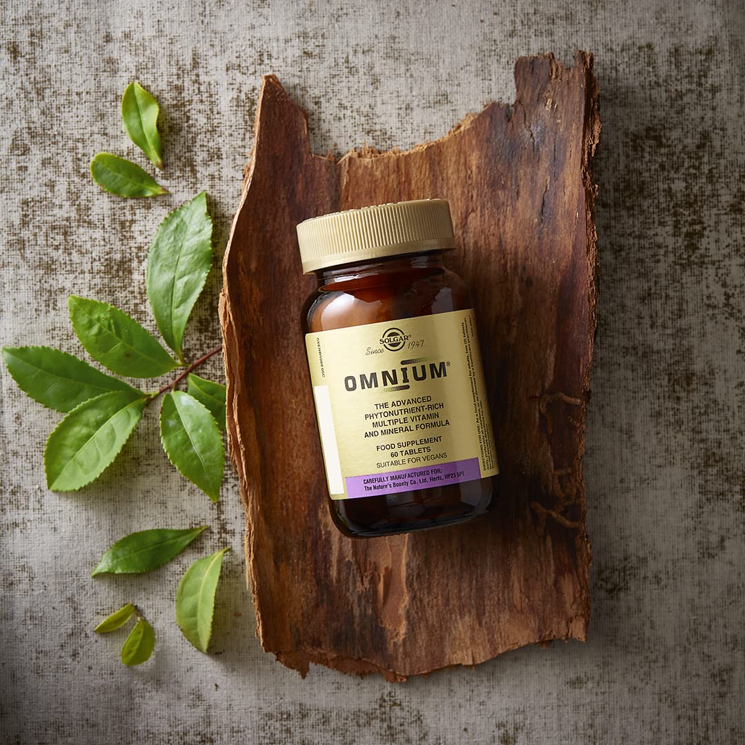 Solgar Omnium - 90 Tablets - Phytonutrient Complex + Multiple Vitamin & Mineral Formula - Non-GMO, Vegan, Gluten Free - 45 Servings - Medaid International
