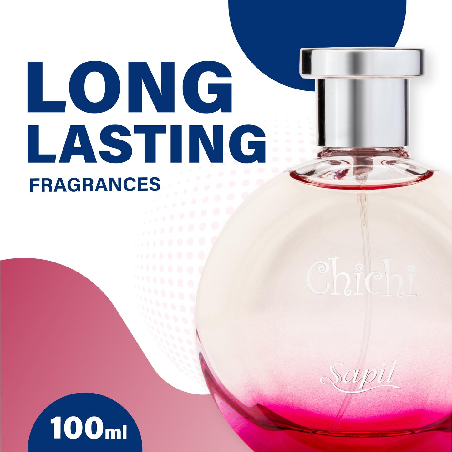 Sapil Chichi Perfume for Women - Long-lasting Dubai Perfume, Floral Musky EDT Spray, 3.4 Oz (100 ml) - Exotic Arabic Cologne for Daily Wear - Medaid International