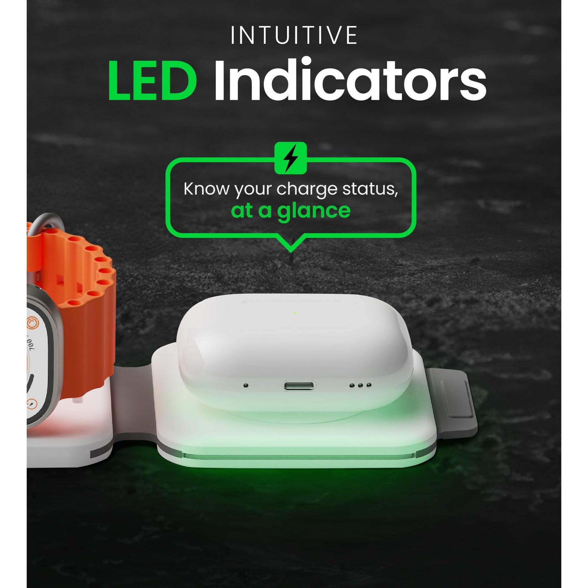 InfinaCore 3-in-1 Charging Station for Apple Devices - Travel Essentials- Magnetic Wireless Travel Charger - Foldable Charging Pad for Magsafe iPhone 16 15 14 13 12 Pro Max/Plus, AirPods & Apple Watch - Medaid International