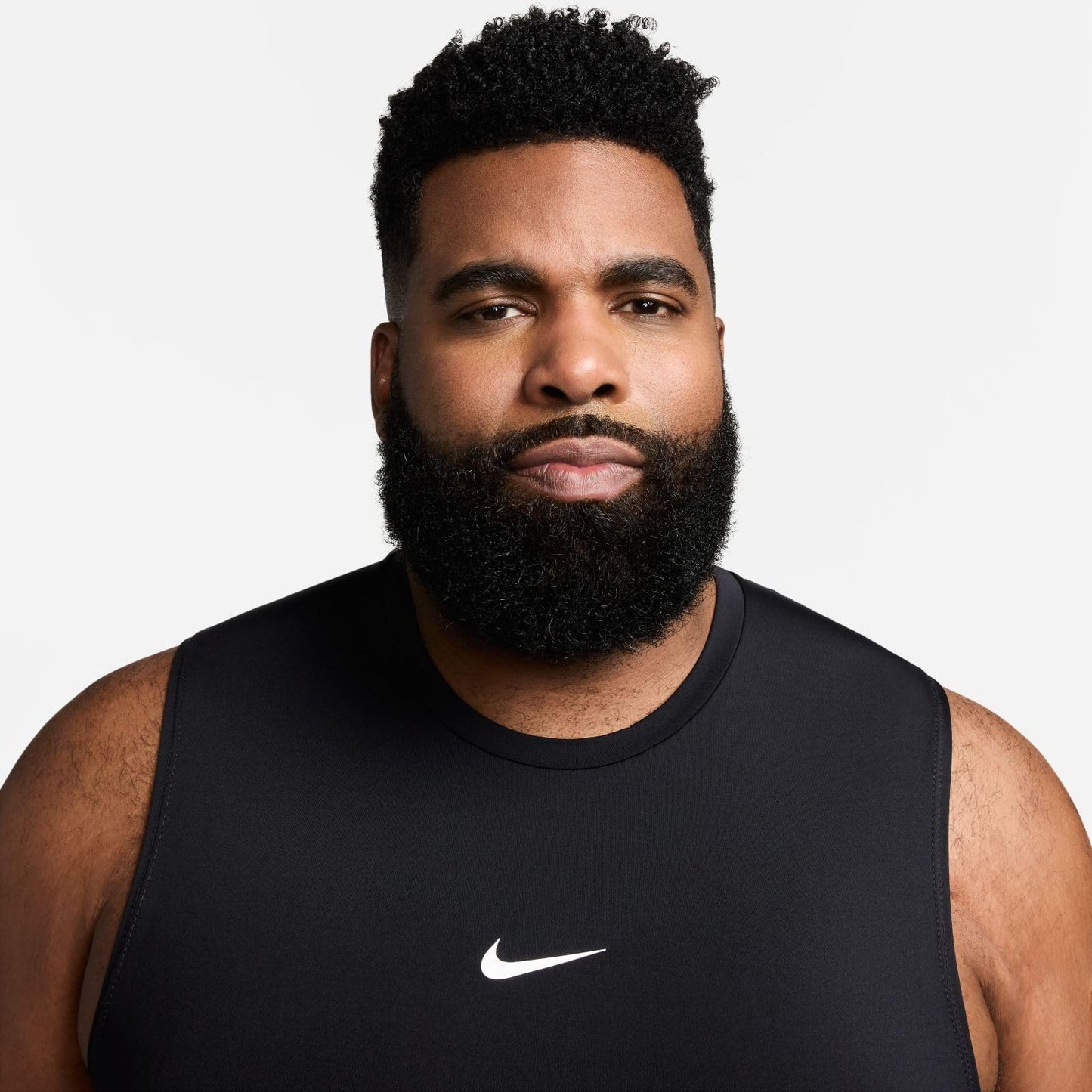 Nike Men's Pro Dri-Fit Slim Sleeveless Top, Black/White - Medaid International