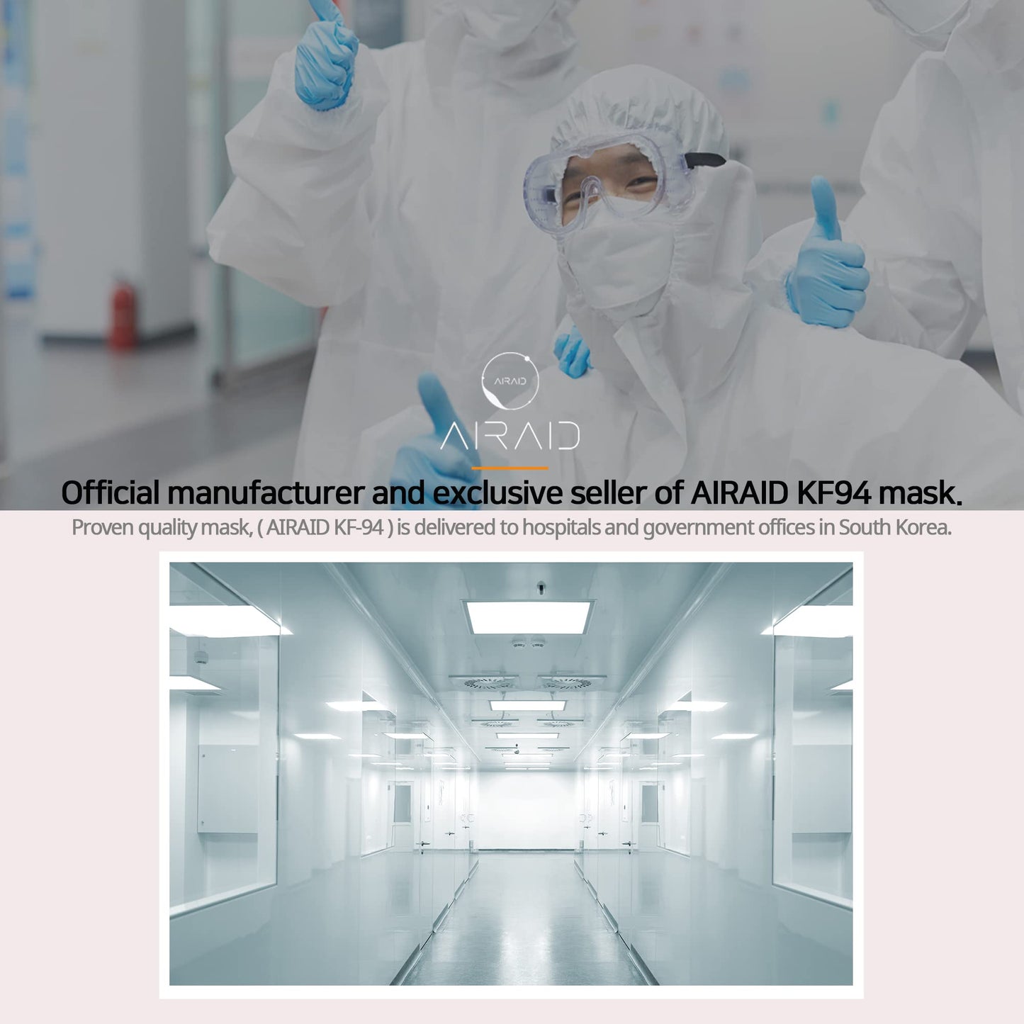 AIRAID-KF94 [Individually Wrapped] - Made in Korea, 3D Multicolor Packs, Face Protective Mask, Adult and Older Teens (Beige-20P) - Medaid International