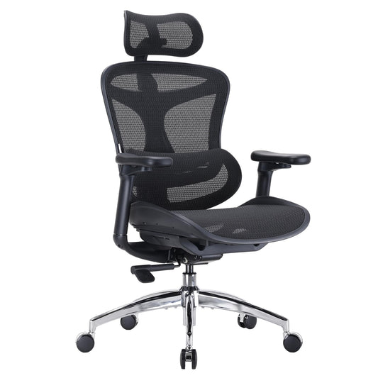 SIHOO Doro C300 Ergonomic Office Chair with Ultra Soft 3D Armrests, Dynamic Lumbar Support for Home Office Chair, Adjustable Backrest Desk Chair, Swivel Big and Tall Computer Chair Black - Medaid International
