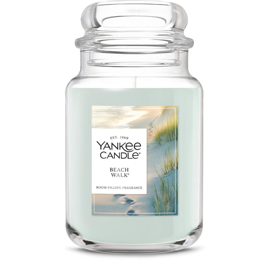 Yankee Candle Beach Walk Scented Candle, 22oz Large Jar with up to 150 Hour Burn Time, Giftable - Medaid International