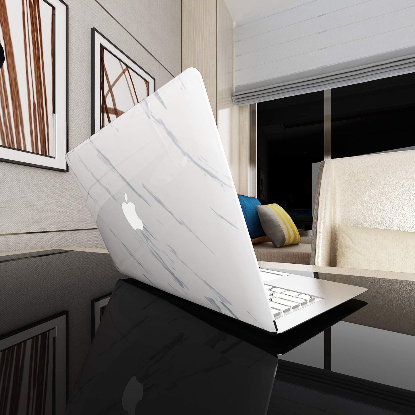 VEELIKE White Marble Contact Paper for Countertops Contact Paper for Cabinets Countert Top Covers Peel and Stick Wallpaper Removable Waterproof Vinyl Self Adhesive Wall Paper for Bedroom 118"X15.7" - Medaid International