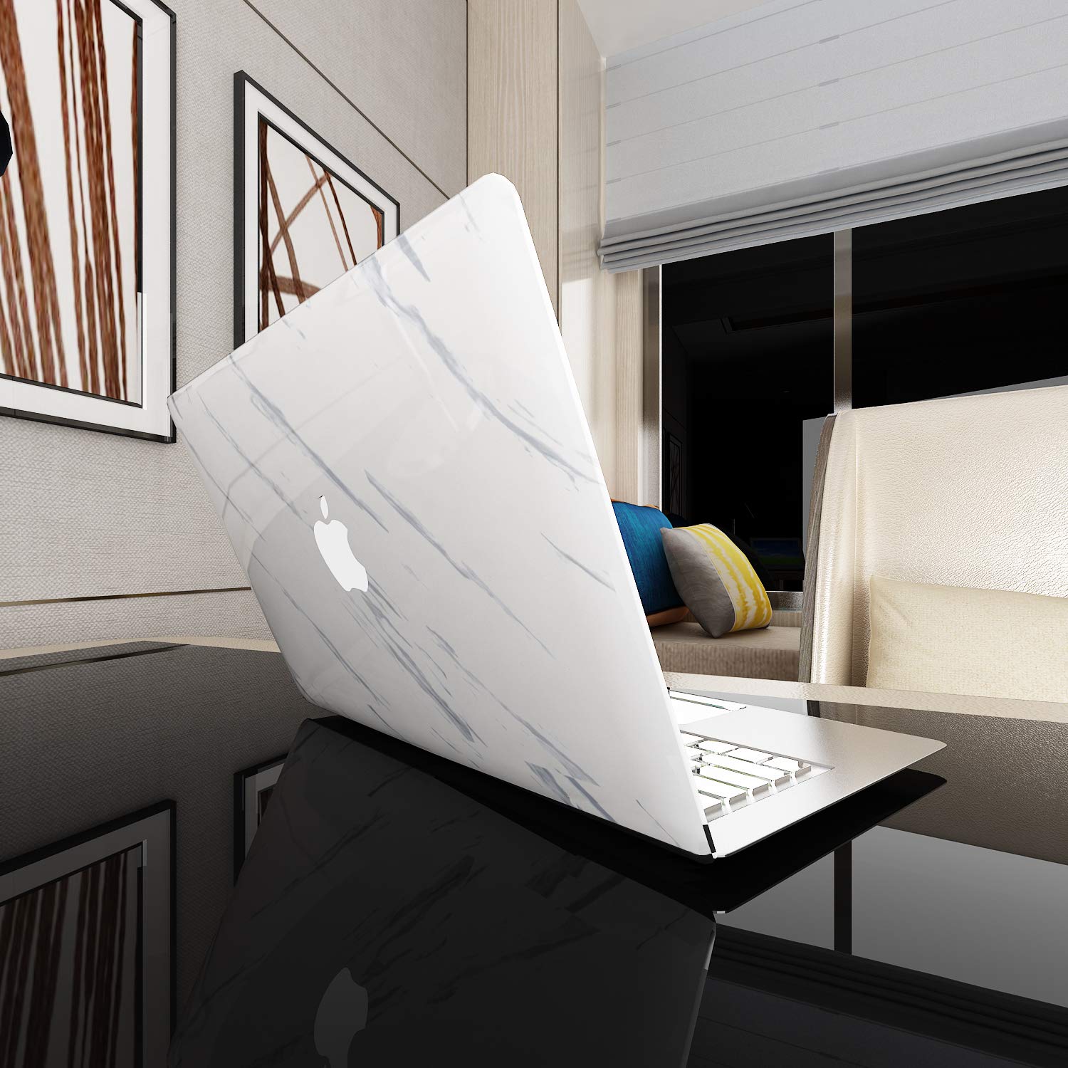 VEELIKE White Marble Contact Paper for Countertops Contact Paper for Cabinets Countert Top Covers Peel and Stick Wallpaper Removable Waterproof Vinyl Self Adhesive Wall Paper for Bedroom 118"X15.7" - Medaid International