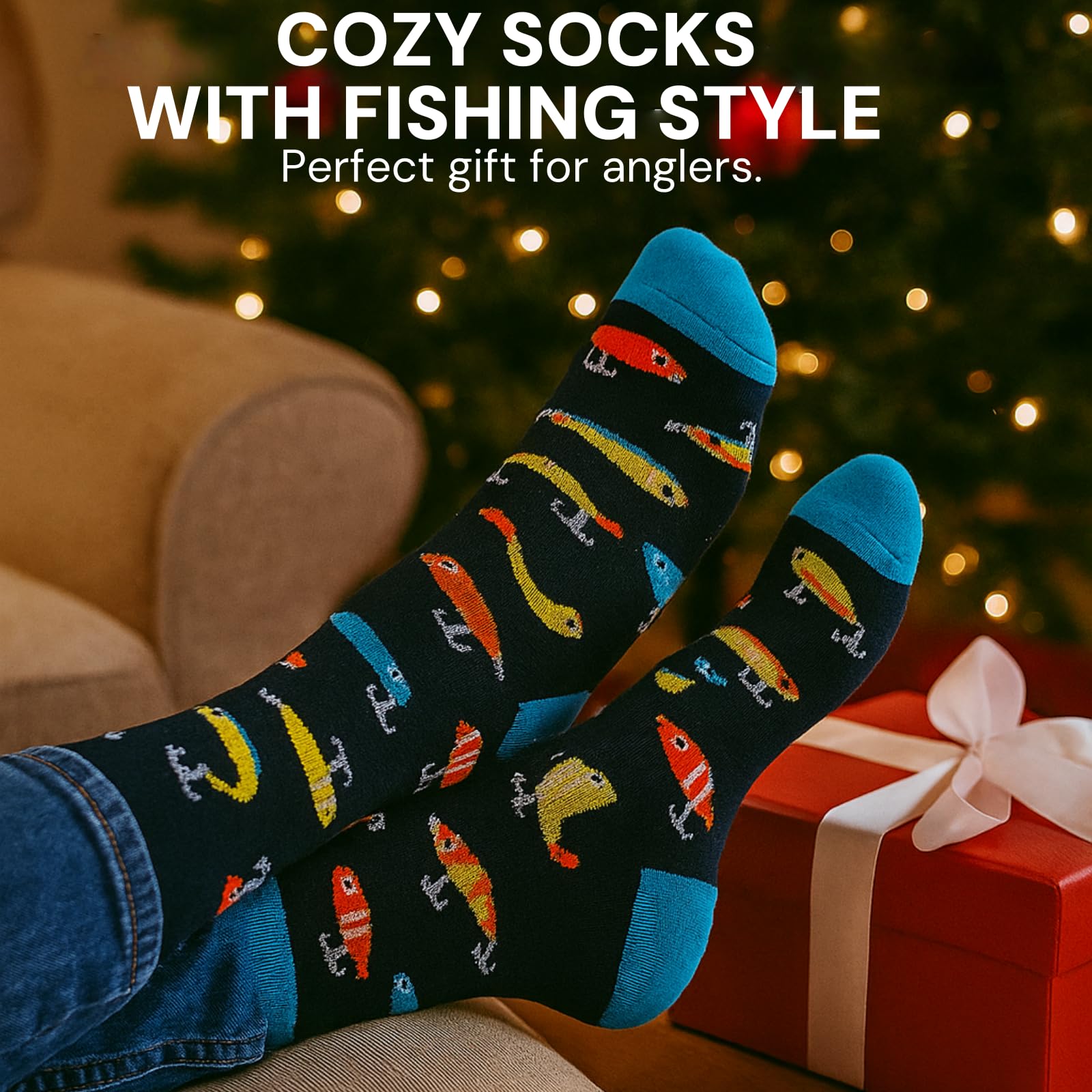 Fishing Advent Calendar 2025 for Men, 24-Day Fishing Tackle Advent Calendar with Lures, Tools, Tackle Box & Holiday Surprises, Christmas Countdown Gift for for Men, Dad, Husband - Medaid International