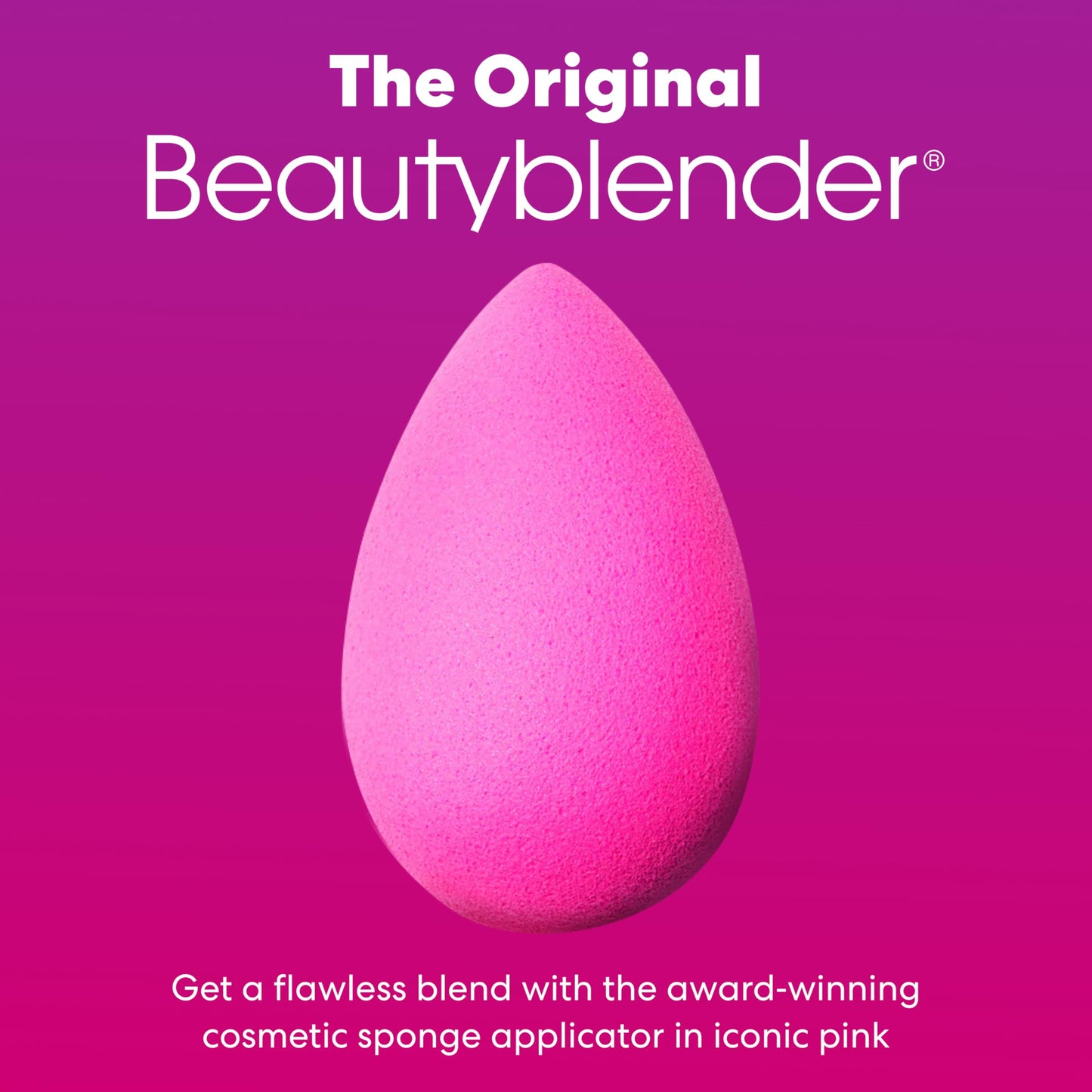 Beautyblender® | Original Pink Beauty Blender Makeup Sponge, Super-Soft Foam Easily Blends Foundations, Powders & Creams, Made in USA, Reusable, Washable, Streak Free Application, Vegan, Cruelty Free - Medaid International