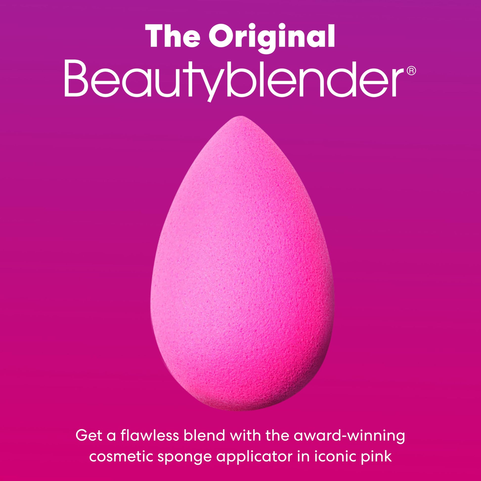 Beautyblender® | Original Pink Beauty Blender Makeup Sponge, Super-Soft Foam Easily Blends Foundations, Powders & Creams, Made in USA, Reusable, Washable, Streak Free Application, Vegan, Cruelty Free - Medaid International