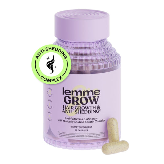 Lemme Grow Hair Growth Supplement for Women, Clinically Proven Keratin Complex for Visibly Thicker Hair and Scalp Coverage, Reduced Shedding, Nourish Thinning Hair - 1 Month Supply - Medaid International
