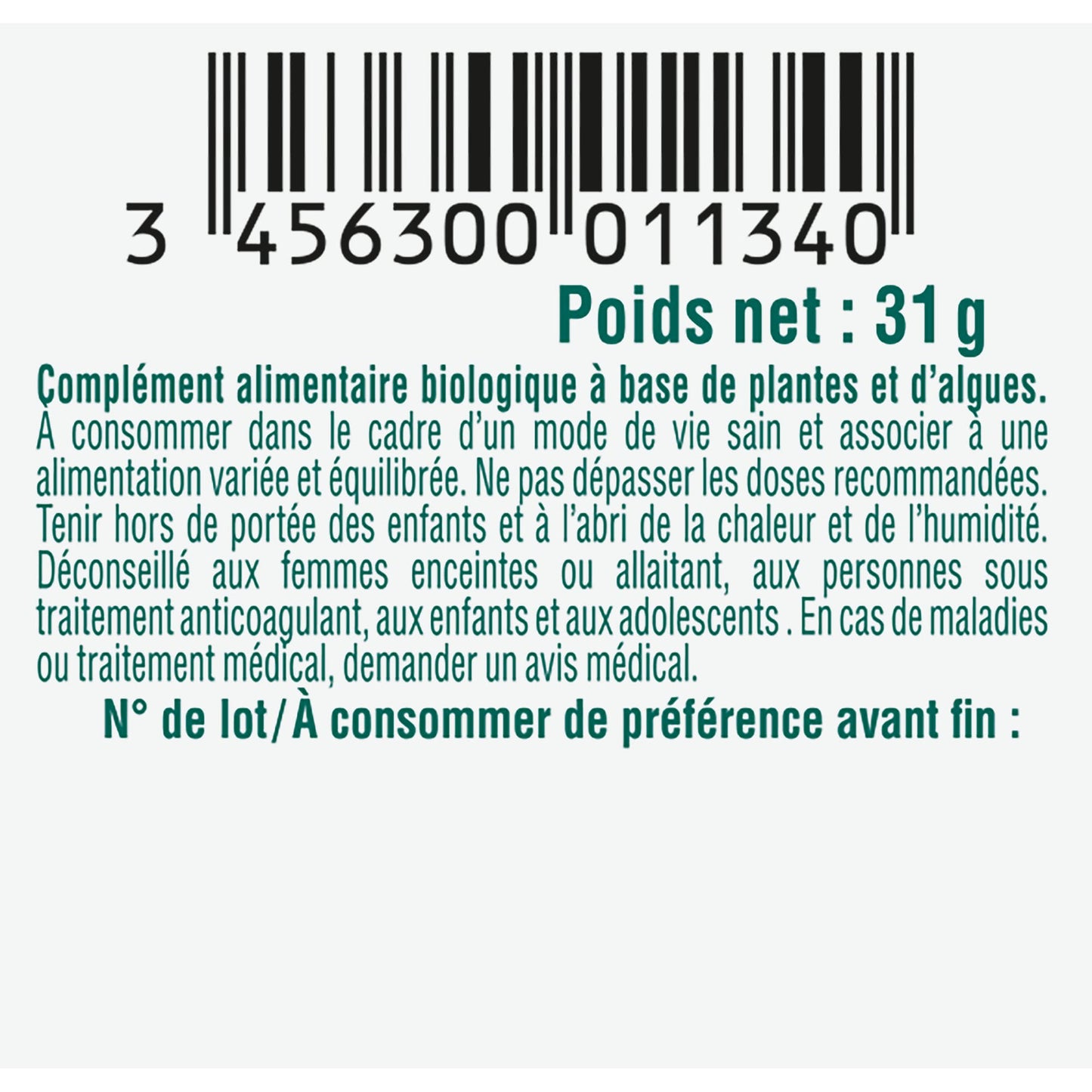 Biosens - Gélule végétale Ventre plat Elimination - Fenouil, Pissenlit et Fucus - Certifié Bio AB Vegan - Fabriqué en France - Actifs 100% Végétaux - Programme de 30 jours - 60 gélules (Lot de 4) - Medaid International