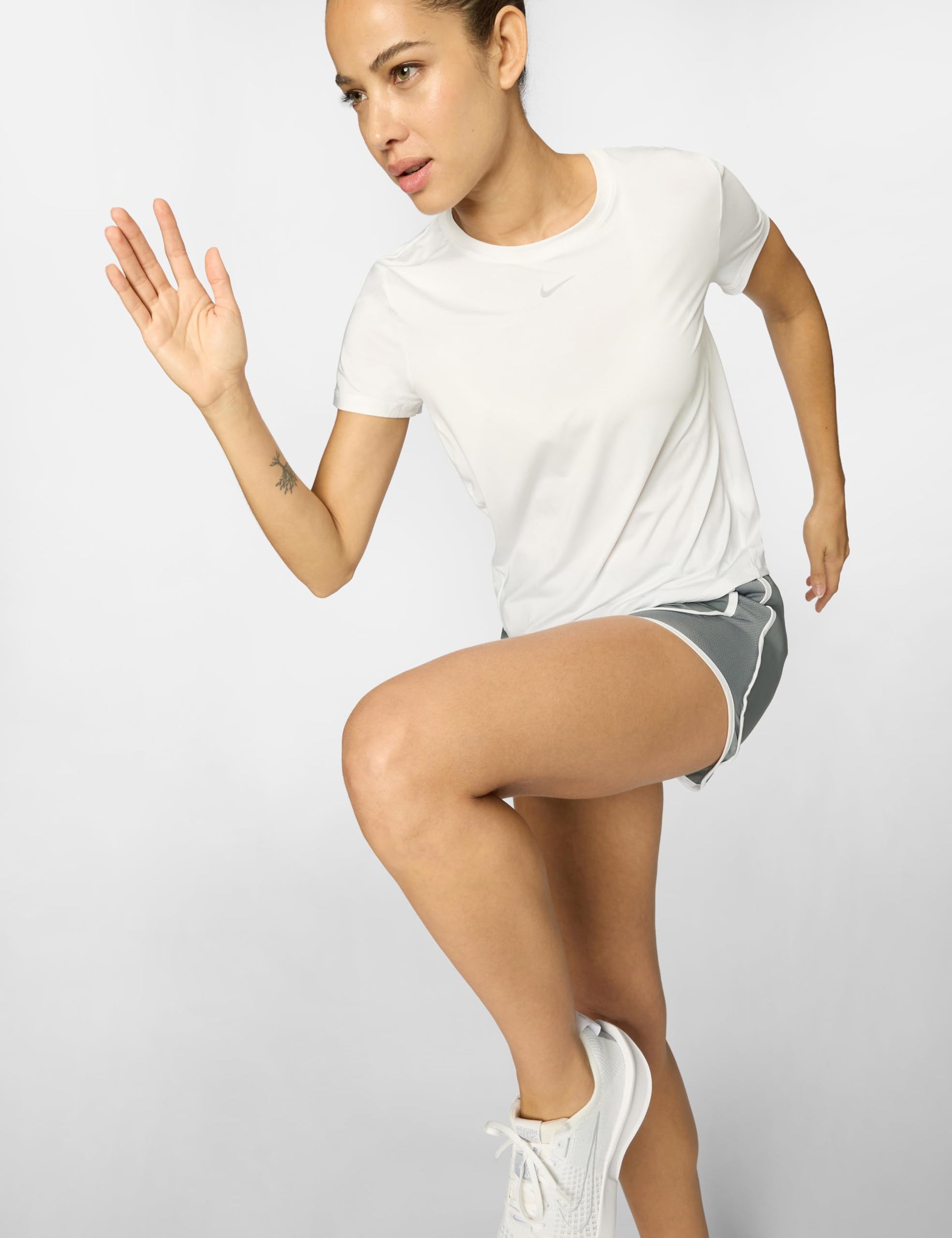 Nike Women's One Classic Dri-Fit Short-Sleeve Top, White, Small - Medaid International