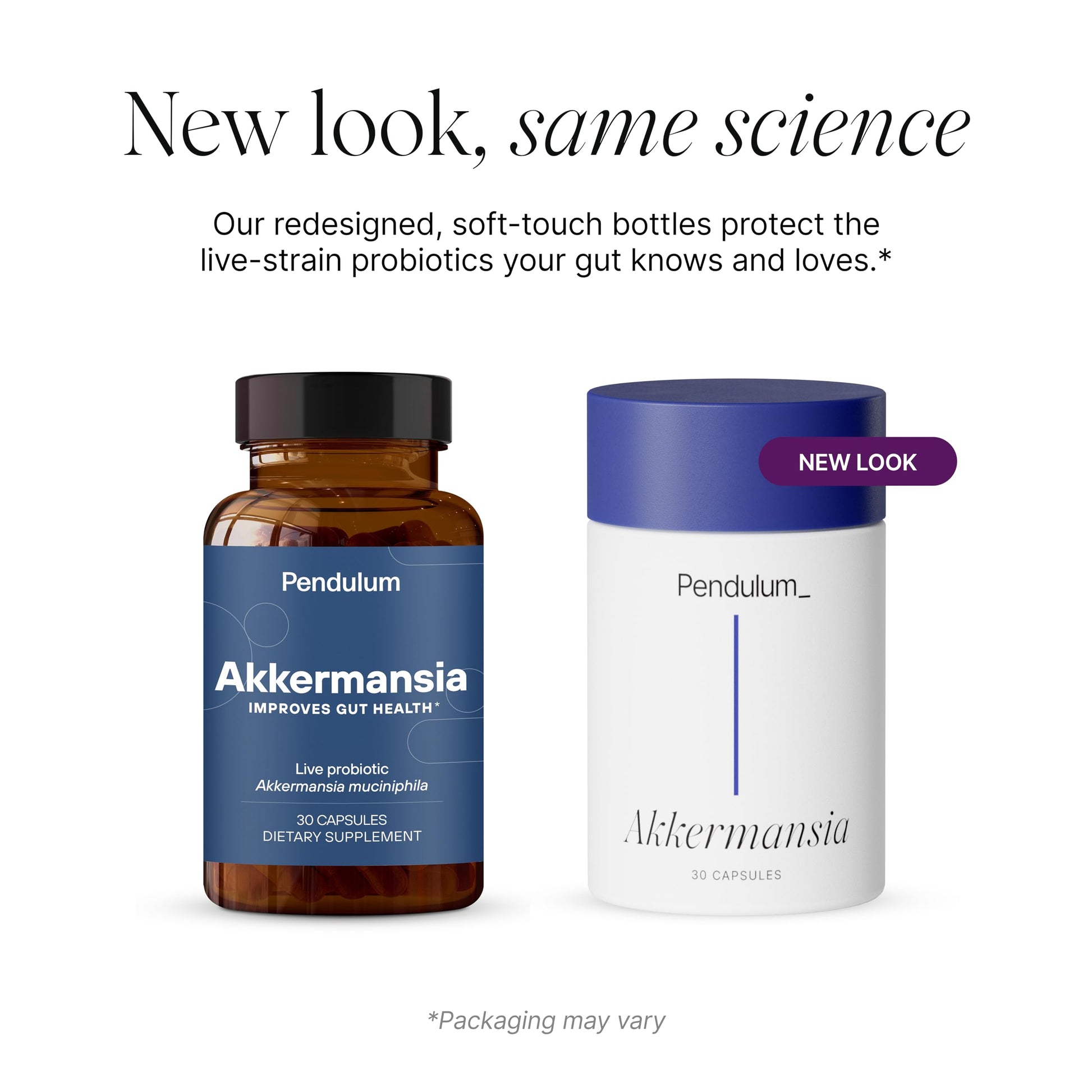 Pendulum Akkermansia Probiotic with Prebiotic Fiber - Increases GLP-1 Production, Delayed Release, Third-Party Tested, 100M AFU Live Strain for Gut Health for Men & Women (30 Capsules, 1-Pack) - Medaid International