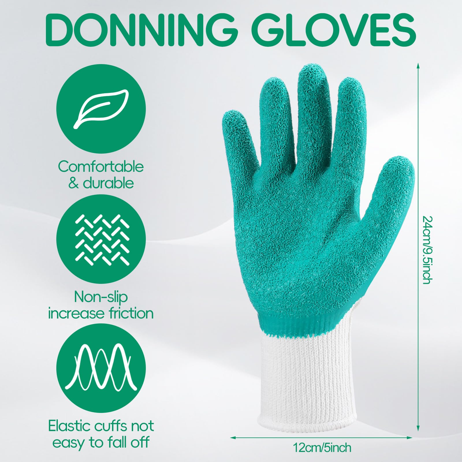 Vicenpal 2 Pcs Easy Slide Compression Stocking Aid Device for Putting on Socks Helpers Tool Compression Stocking Donning Gloves for Seniors Women - Medaid International