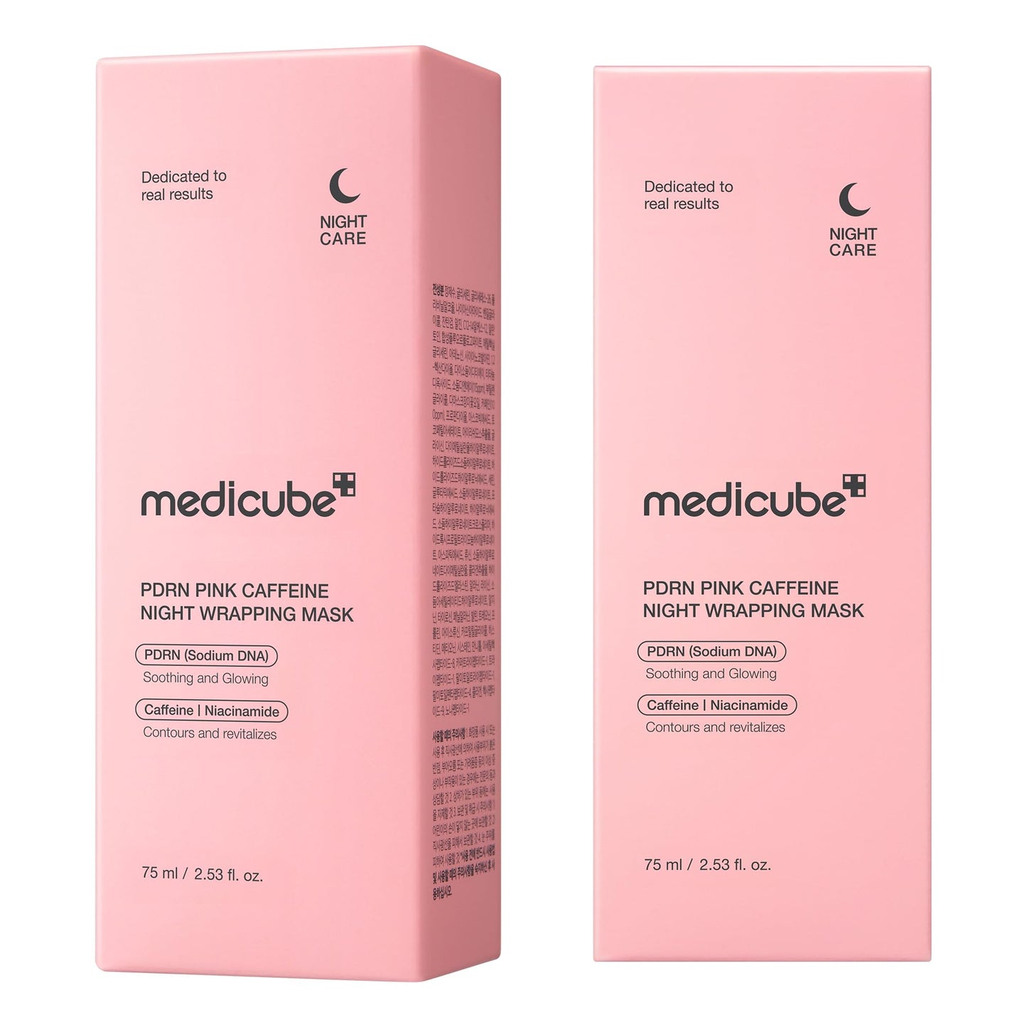 medicube PDRN Caffeine Overnight Wrapping Peel Off Facial Mask | Firming, Depuffing & Hydration | Salmon DNA + Caffeine + Collagen For Refined, Glass Skin & Face Contour Support | Korean Skin Care - Medaid International