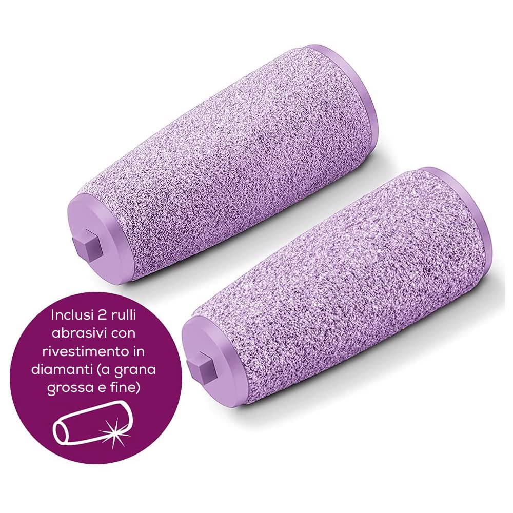 Beurer MP59 Waterproof Callus Remover, Electric Callus File with 2 Speed Settings and 2 Abrasive Rollers, Suitable for Thickened Hard Skin, Battery-Operated, for Wet & Dry Feet - Medaid International