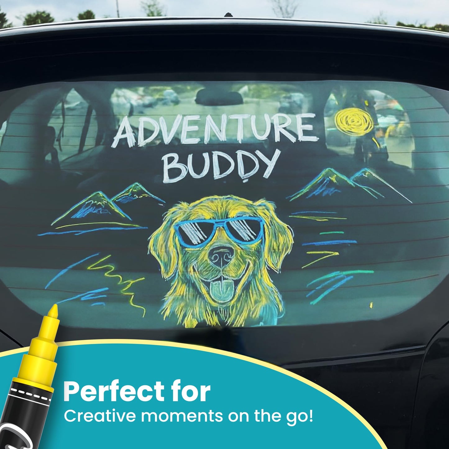 Chalkola Dual Tip Liquid Chalk Markers for Blackboard - (40 Pack, 1mm Fine Tip +5mm Bold) | Wet Erase, Erasable Chalkboard Markers, Chalk Pen for Signs, Car Windows, Wall Calendar, Glass, Board - Medaid International