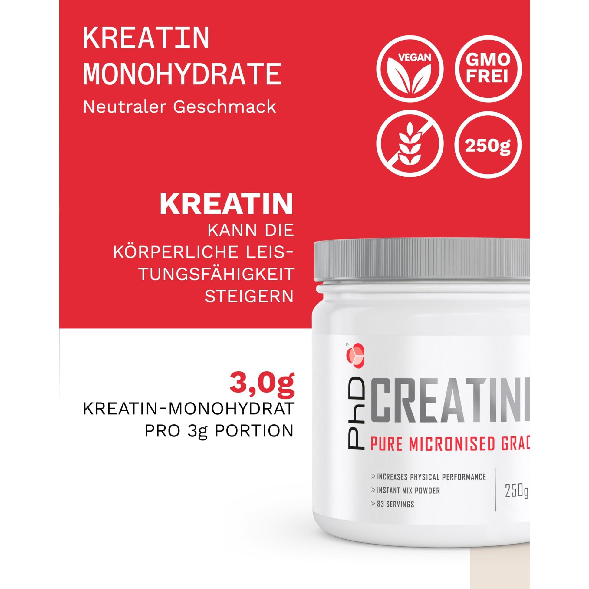 PHD Nutrition Creatine 250g - Medaid International