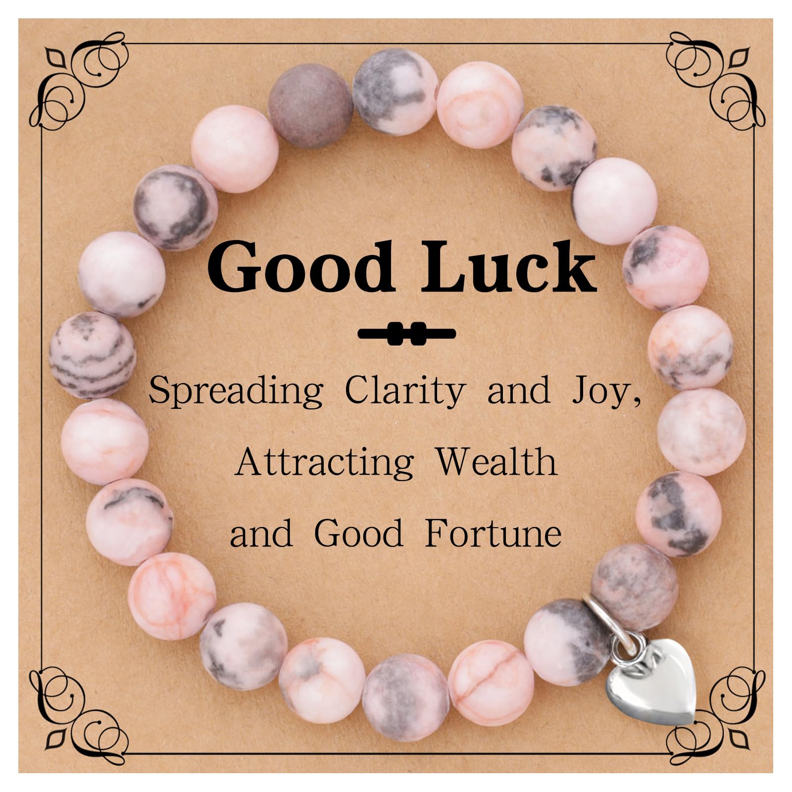 1Pcs Healing Bracelet Christmas for Women 8mm Bracelets Handmade Gemstone Stretch Elastic Bracelet - Medaid International