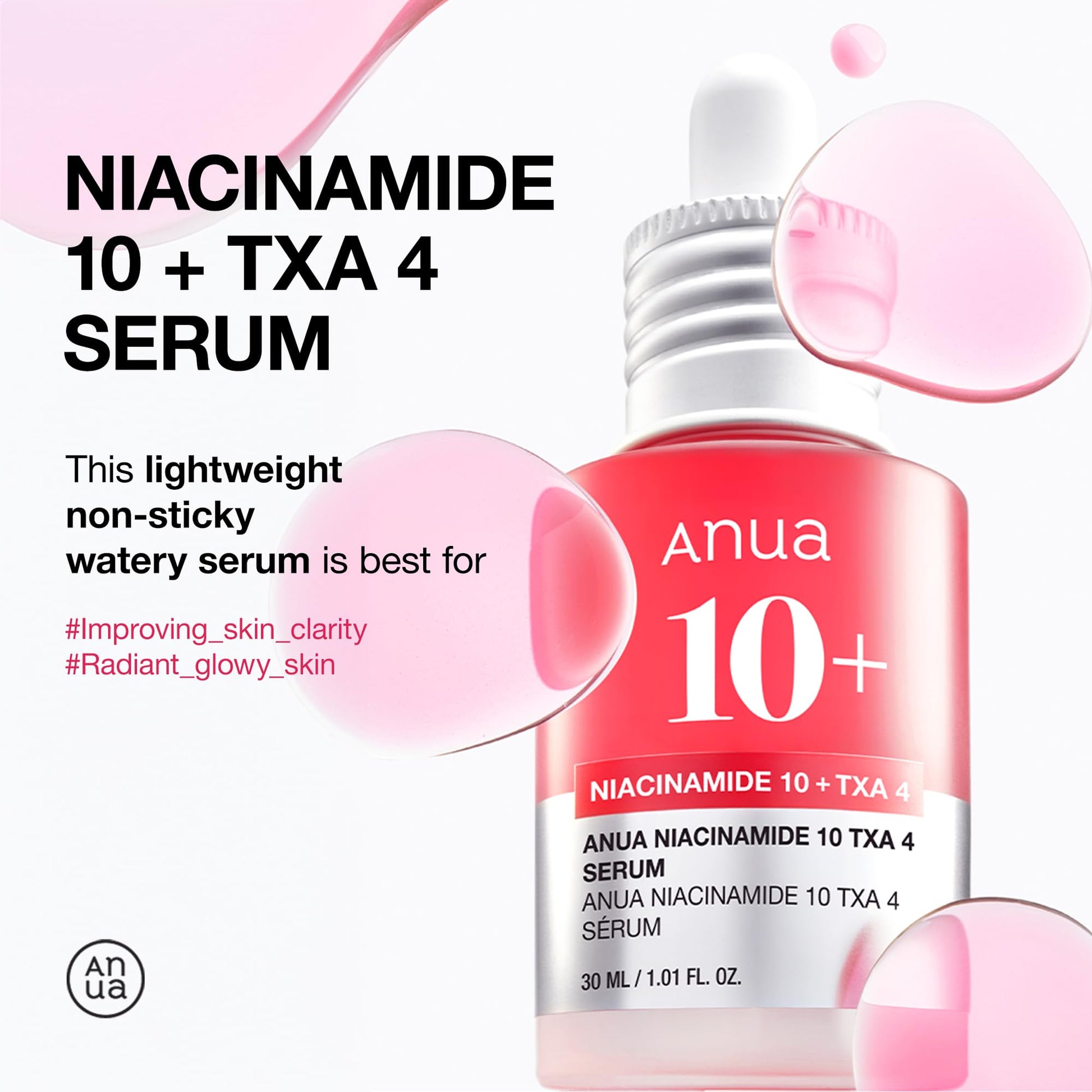 Anua 3-Step Glass Skin Beginner Set, Double Cleansing with Facial Serum, Oil Cleanser & Face Wash with Heartleaf, Daily Routine with Niacinamide, Korean Skincare Set - Medaid International