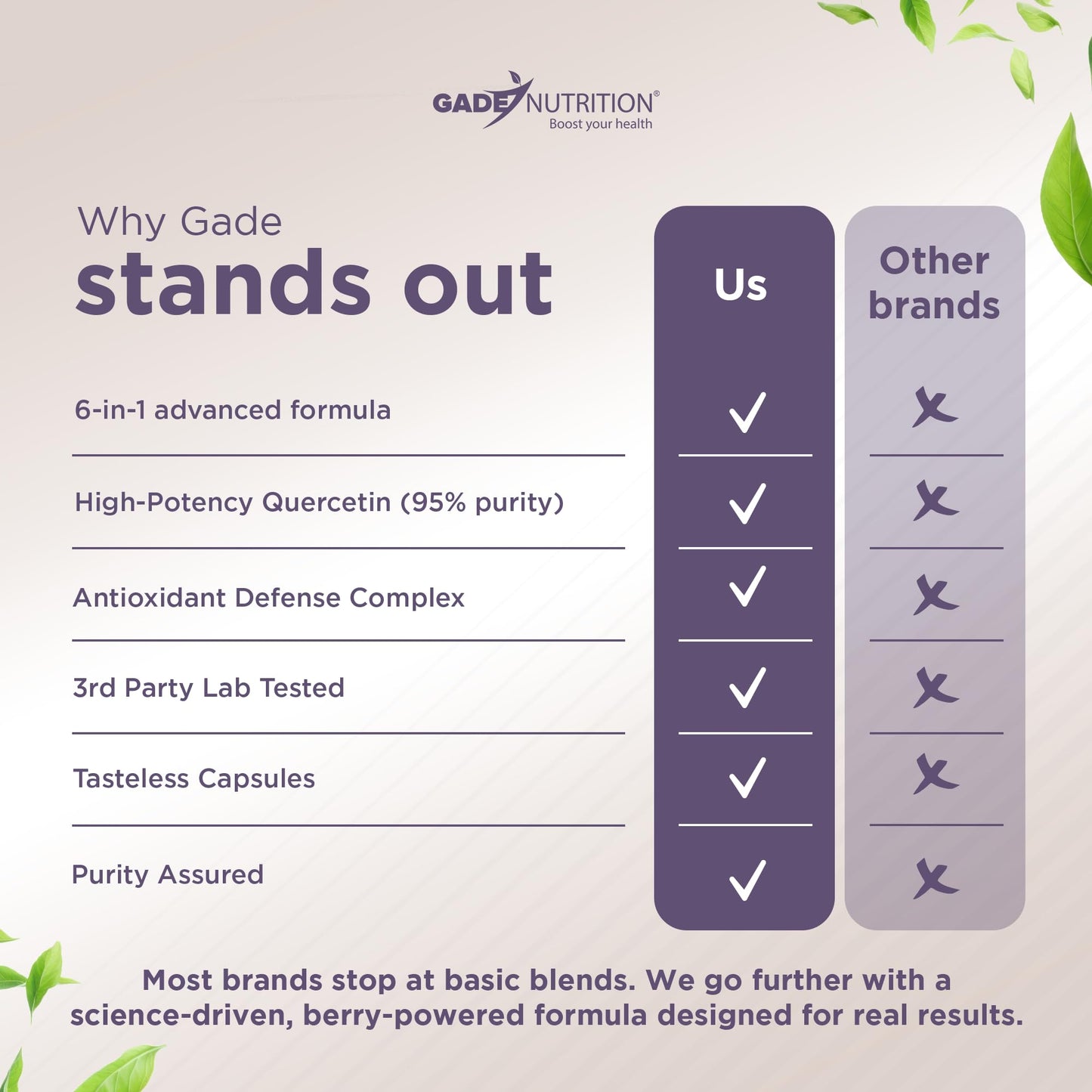 Gade Nutrition Quercetin with Bromelain & Elderberry | Quercetin with Vitamin C and Zinc | Zinc Quercetin 500mg with Vitamin D3 | Daily Immune Support Supplement - 2 Months Supply - Medaid International