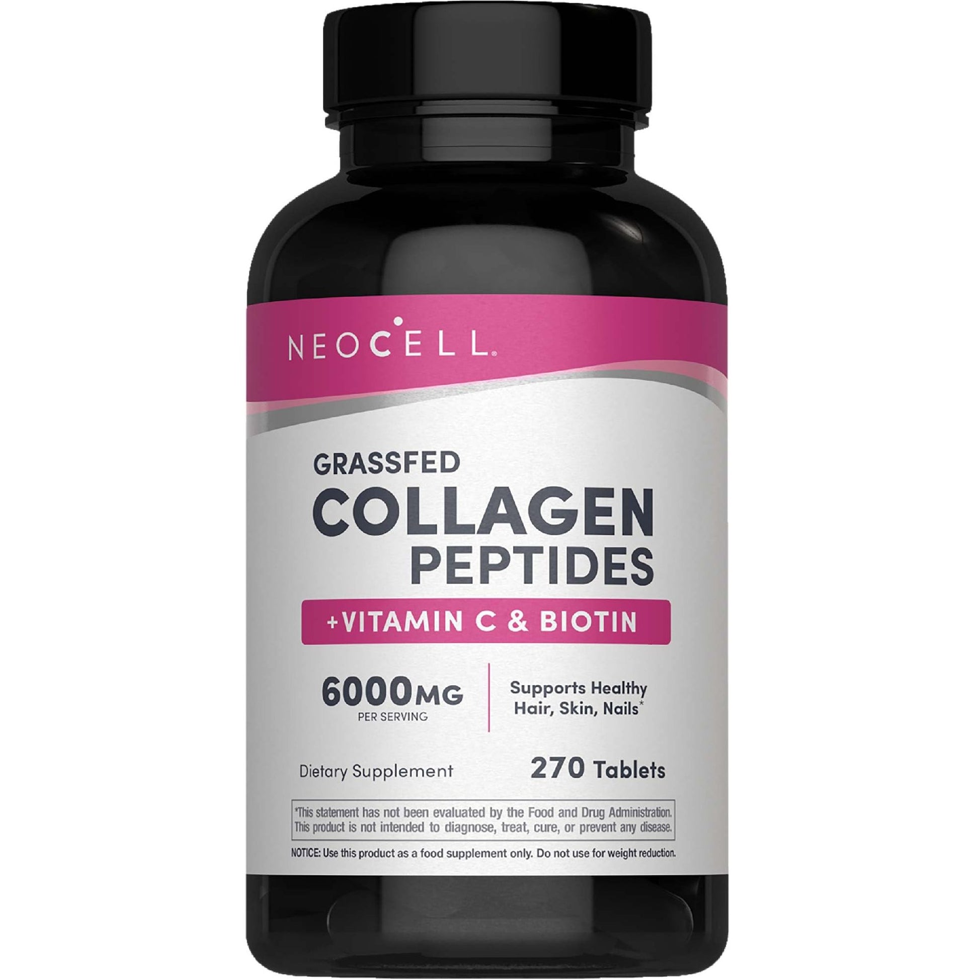 NeoCell Super Collagen With Vitamin C and Biotin, Skin, Hair and Nails Supplement, Includes Antioxidants, Tablet, 270 Count, 1 Bottle - Medaid International