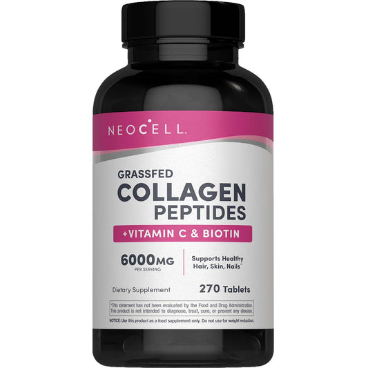 NeoCell Super Collagen With Vitamin C and Biotin, Skin, Hair and Nails Supplement, Includes Antioxidants, Tablet, 270 Count, 1 Bottle - Medaid International