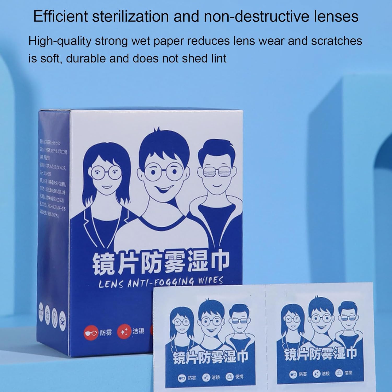 Lenses Anti-Fogging Wipes (100 wipes) - Medaid International