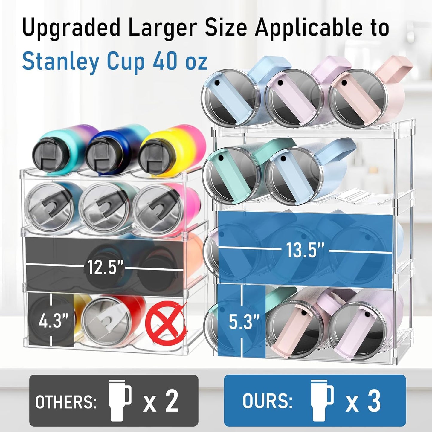 Water Bottles Organizer Stand - Medaid International