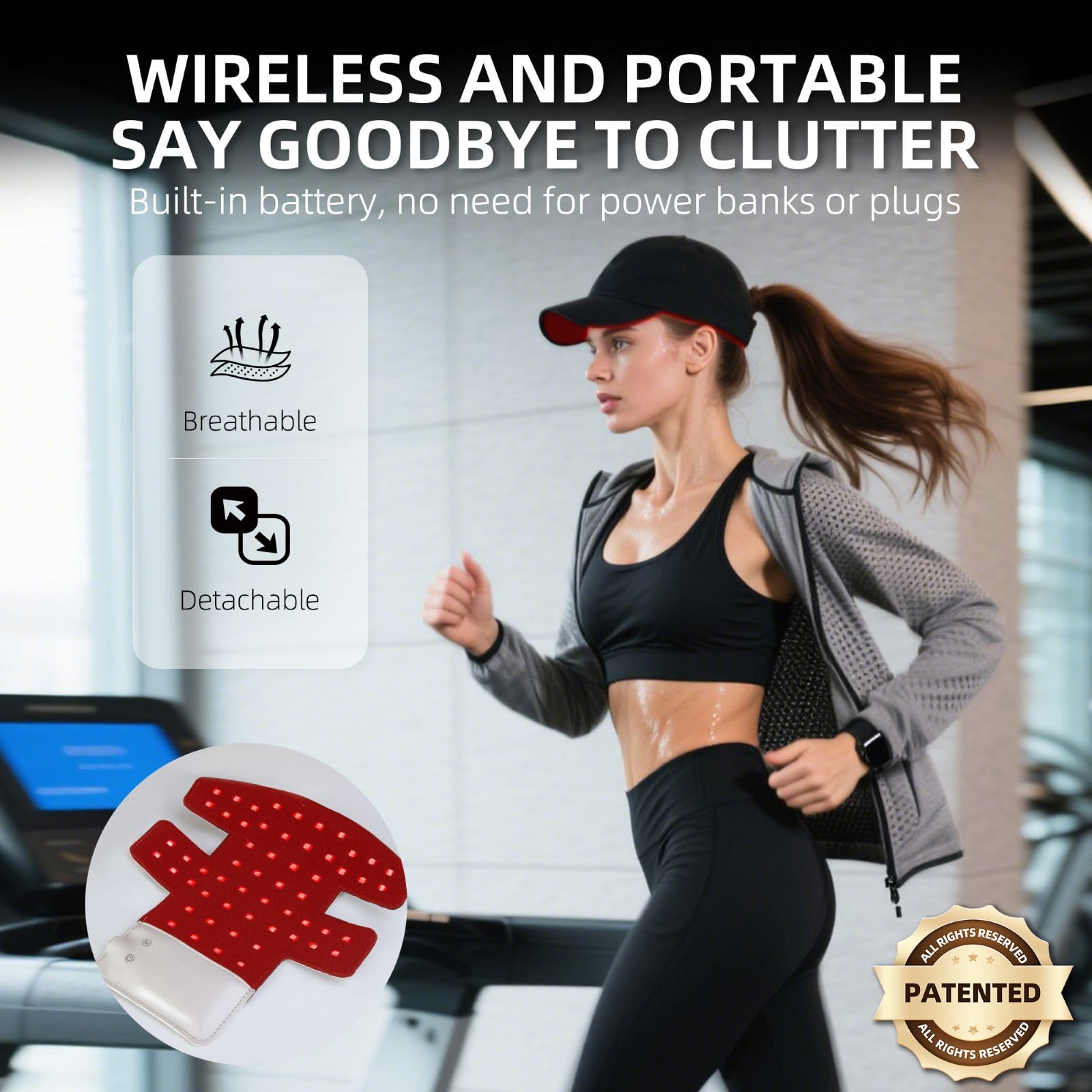 Cordless Red Light Therapy for Hair Growth Cap, Infrared Red Light Therapy to Support Scalp Health, Reduce Hair Loss & Shedding - Medaid International