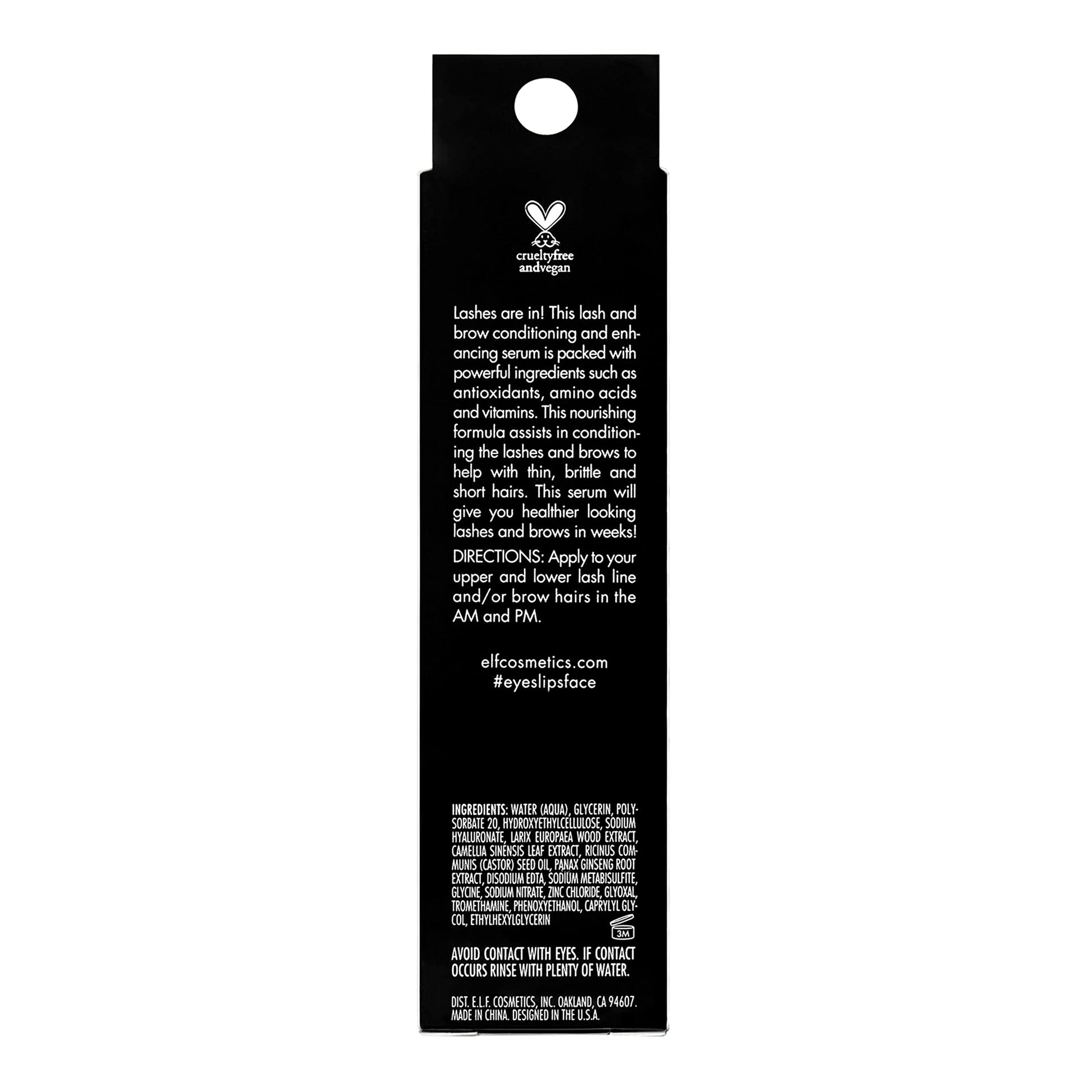 e.l.f. Enhancing Lash & Brow Serum, Promotes Longer-Looking Lashes & Brows, Nourishing & Conditioning Formula, Clear, 0.12 Fl Oz (3.5mL) - Medaid International