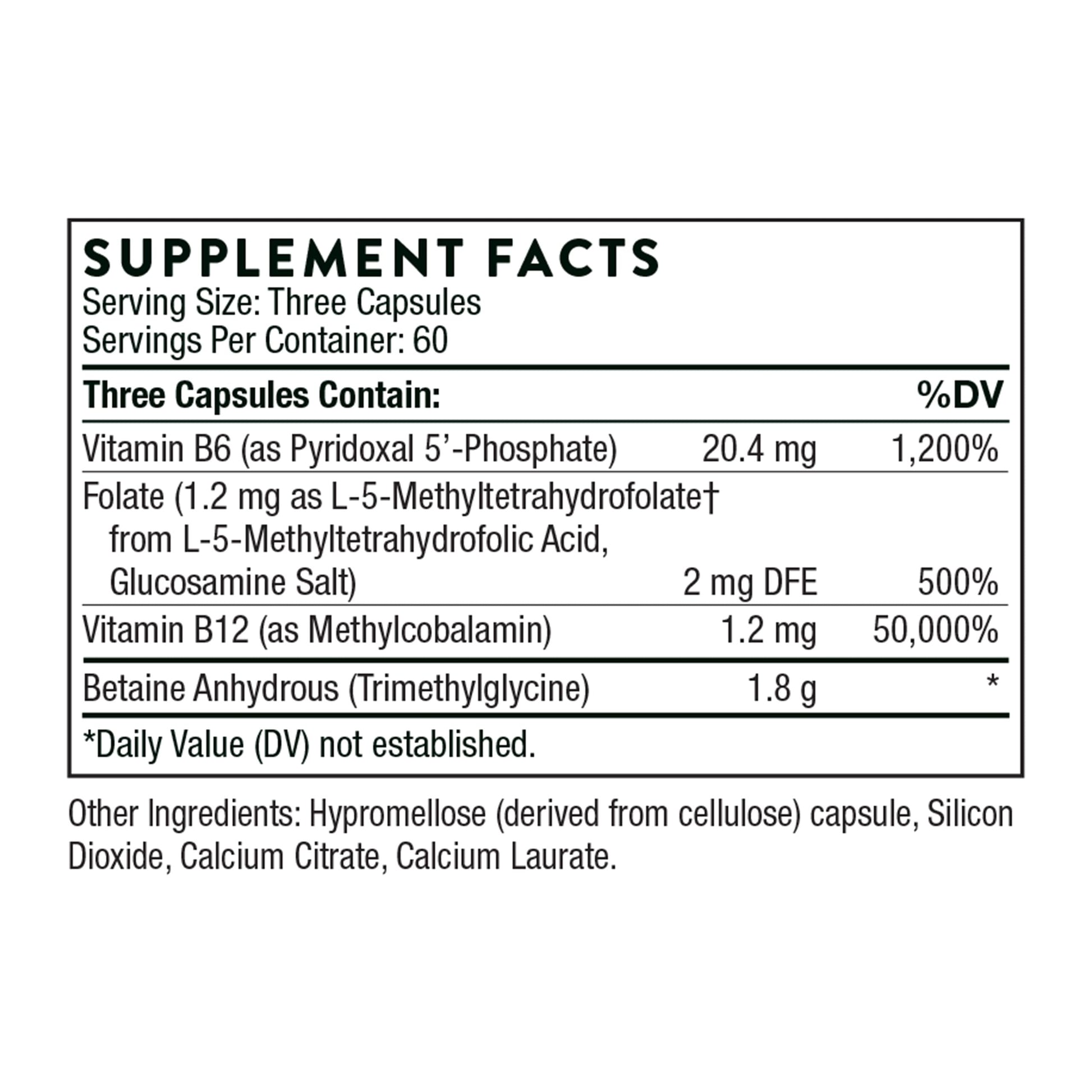 THORNE Methyl-Guard - Methylation Support Supplement* with Folate and Vitamin B12-180 Capsules - Medaid International
