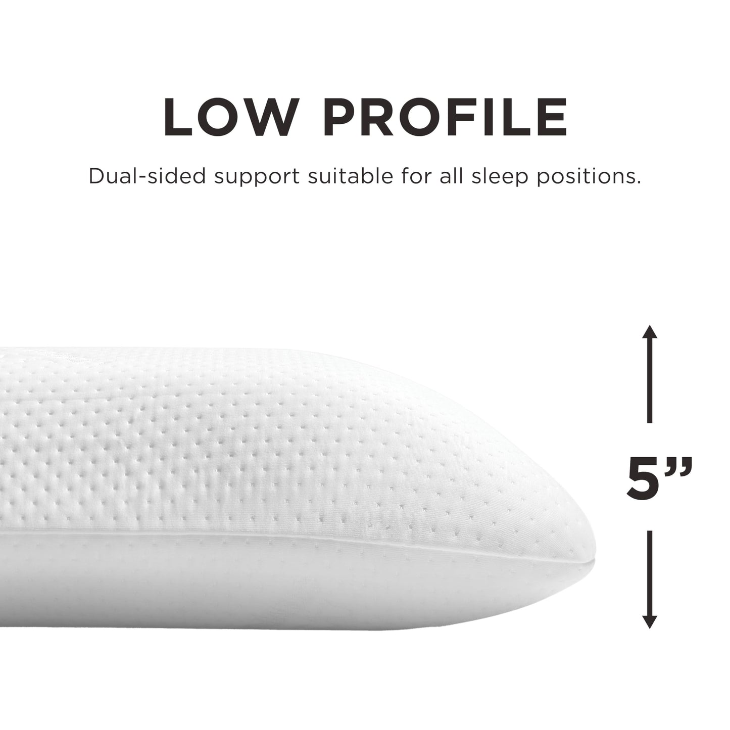 Tempur-Pedic Memory Foam Symphony Pillow Luxury Soft Feel, Standard, White - Medaid International