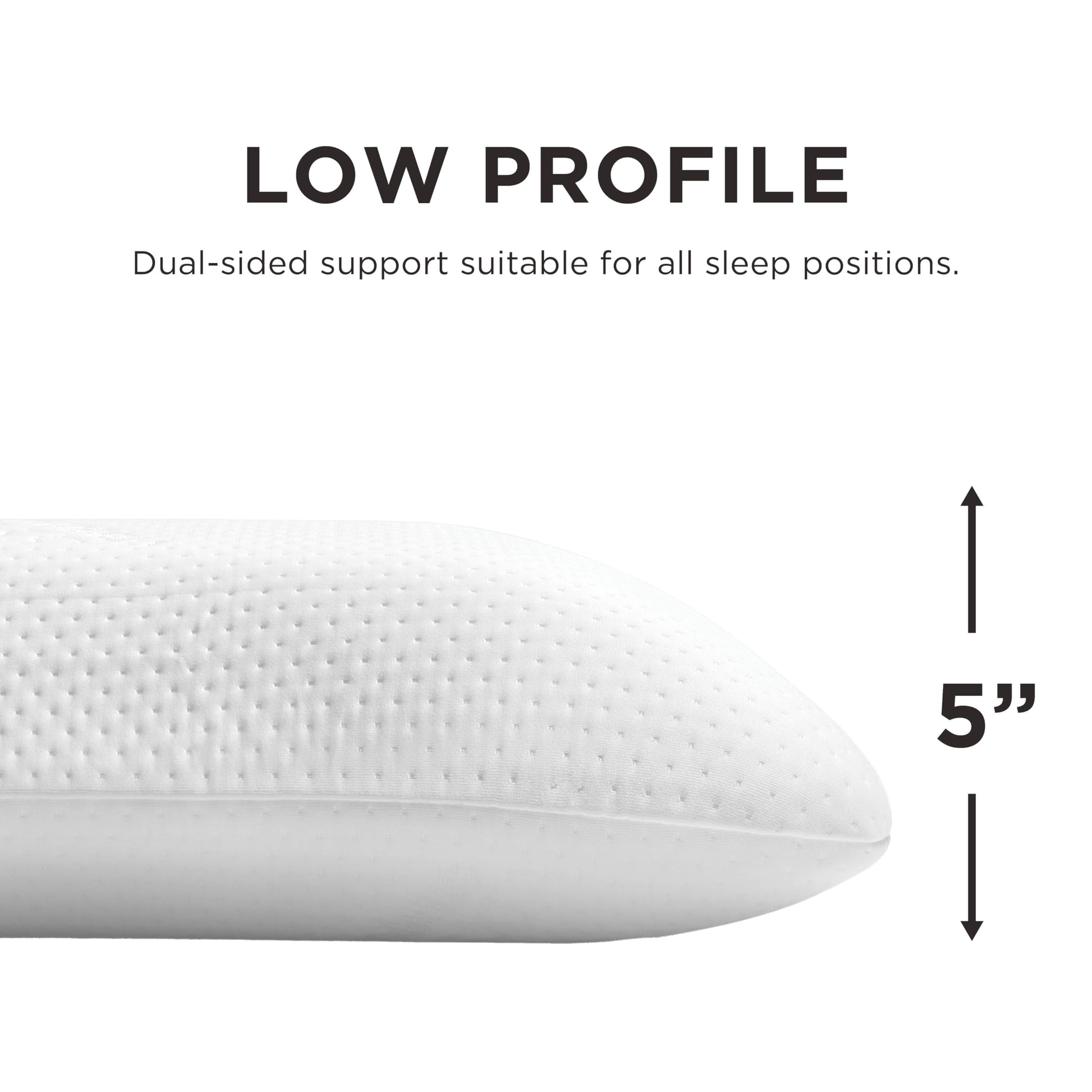 Tempur-Pedic Memory Foam Symphony Pillow Luxury Soft Feel, Standard, White - Medaid International
