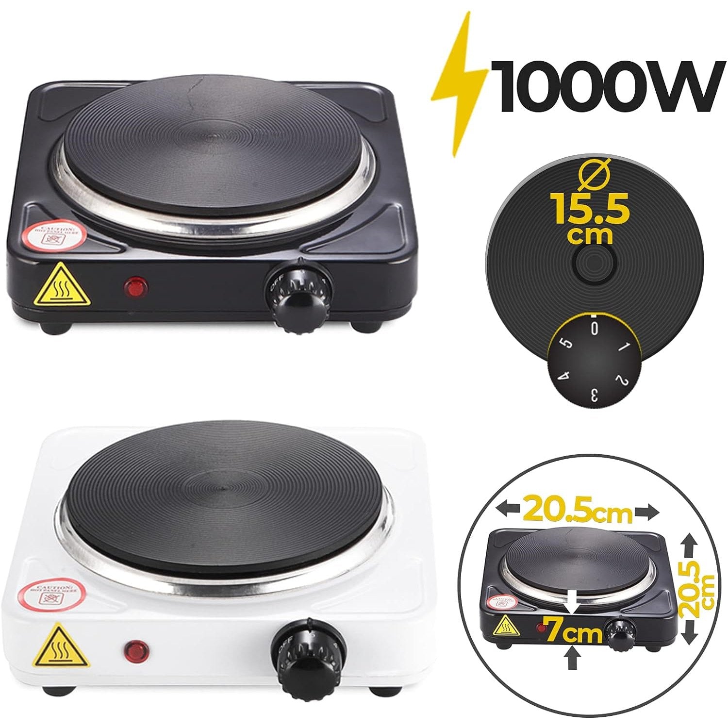 1000 Watts Electric Hot Plate - Medaid International