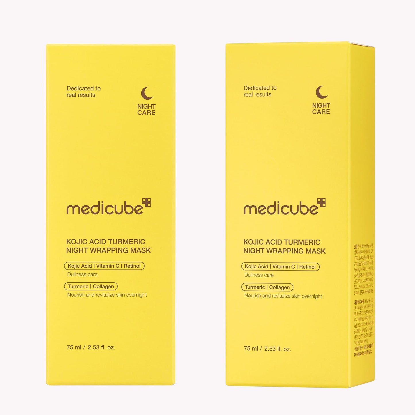 medicube Kojic Acid Turmeric Overnight Wrapping Peel Off Mask – Brightens & Defends Against Skin Stress for a Clear, Glowing Complexion, Korean Skincare, 2.53 fl. oz. - Medaid International
