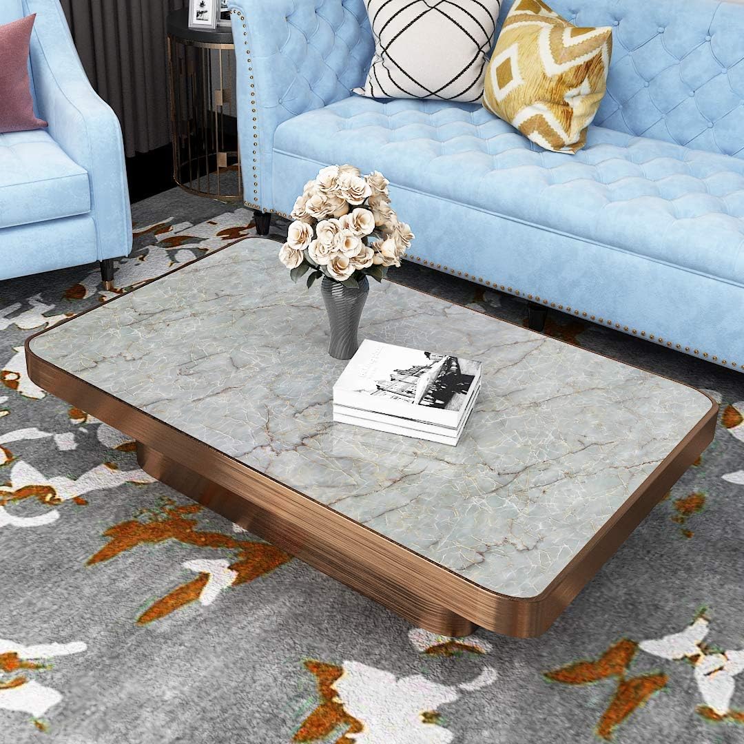 Livelynine Green Marble Countertop Contact Paper Waterproof Peel and Stick Countertops Kitchen Wallpaper Marble Vinyl Wrap Kitchen Counter Top Covers Self Adhesive Covering Desk Table 15.8x78.8 - Medaid International