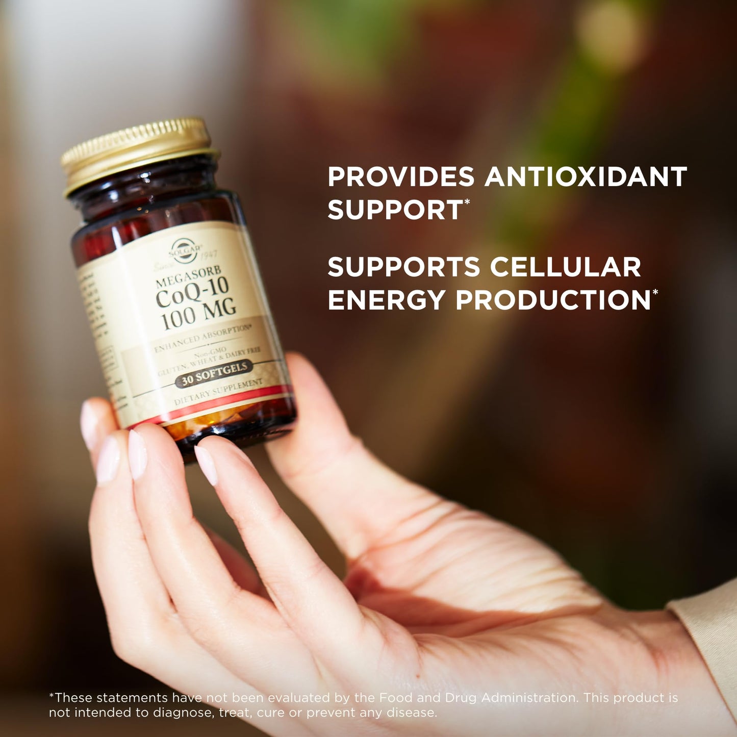 Solgar Megasorb CoQ-10 100 mg - 30 Softgels - Enhanced Absorption - Non-GMO, Gluten Free, Dairy Free - 30 Servings - Medaid International