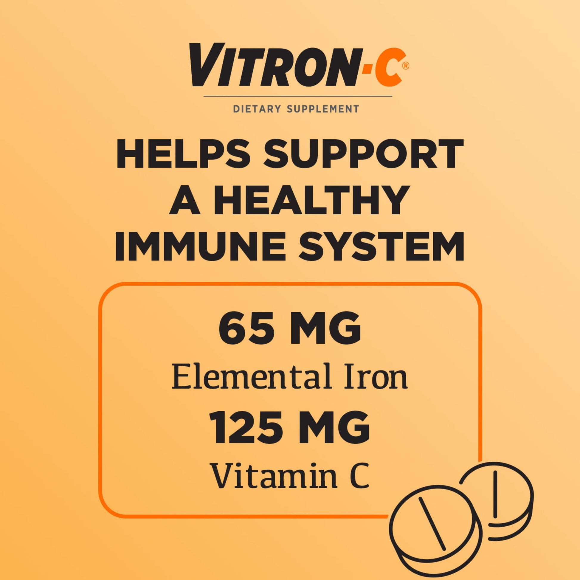 Vitron-C Multivitamin Tablet 63736012301 1 Bottle, 60 per Bottle - Medaid International