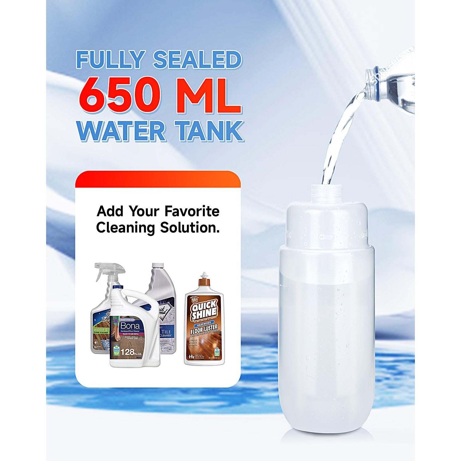 Mop for Floor Cleaning - 2-in-1 Double-Sided Microfiber Spray Mop with Flip Design, 3 Reusable Pads, for Laminate, Ceramic, Tile, Vinyl - Home & Commercial Use - Medaid International