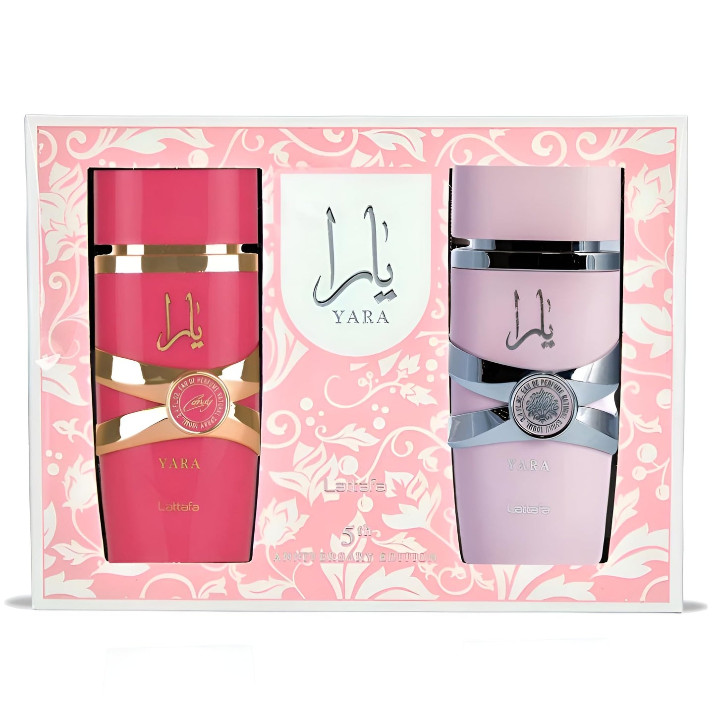 Lattafa 2 Piece Gift Set (Yara EDP 3.4 Fl Oz + Yara Candy EDP 3.4 Fl Oz) - Medaid International