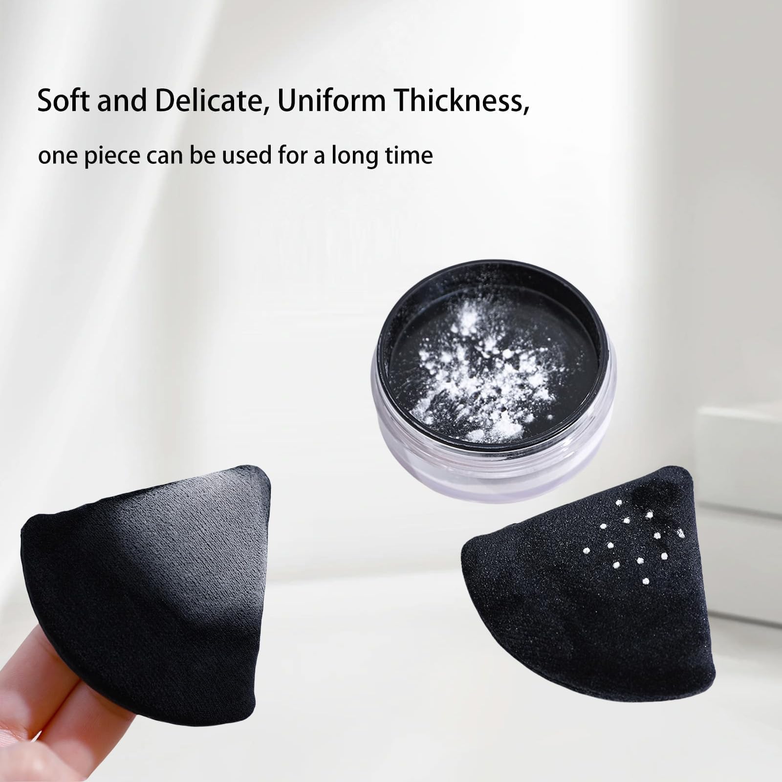 3Pcs Soft Triangle Powder Puff Set, Powder Puffs for Face, Makeup Blenders & Sponges for Foundation, Suitable for Liquid and Cream Cosmetic Makeup Tools (Coffee) - Medaid International