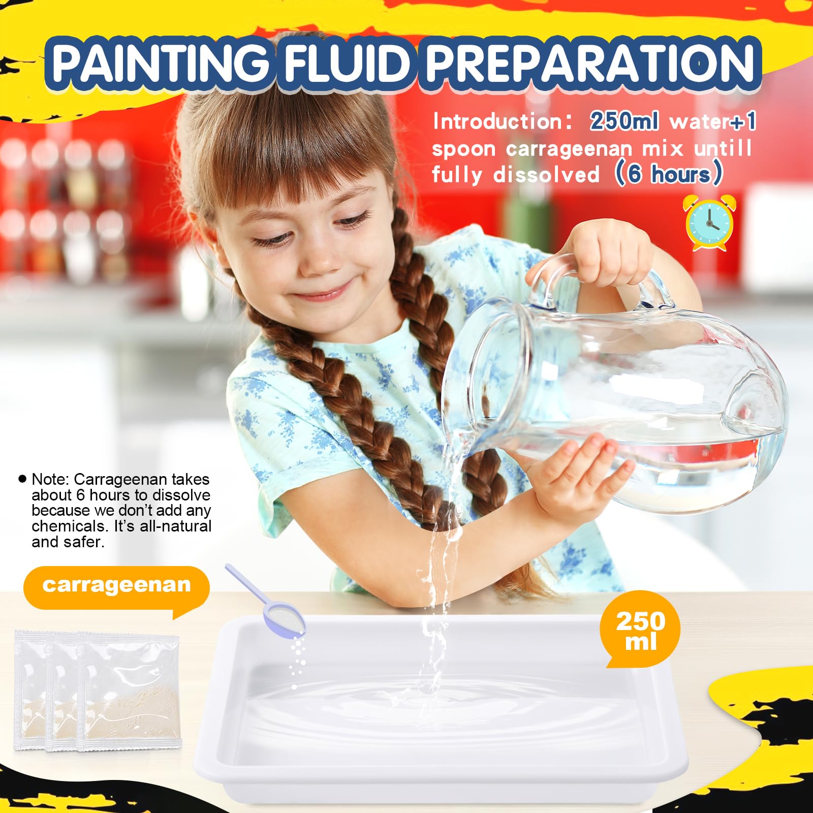 Water Marbling Paint for Kids - Arts and Crafts for Girls & Boys Crafts Kits Ideal Gifts for Kids Age 6-8 8-12 - Medaid International